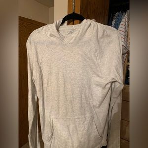 Gap heather gray lightweight hoodie